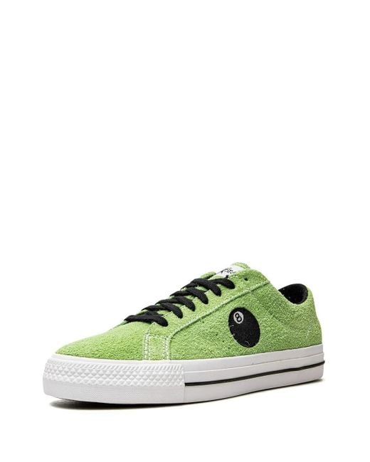 Converse Green X Stüssy One Star Pro "8-Ball" Sneakers