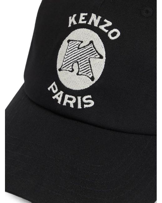 KENZO Black Logo Baseball Cap for men