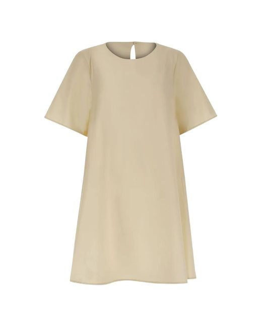 Kaos Natural A-Line Short-Sleeve Mini Dress
