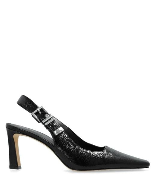 MICHAEL Michael Kors Black Patent Leather Slingback Pumps
