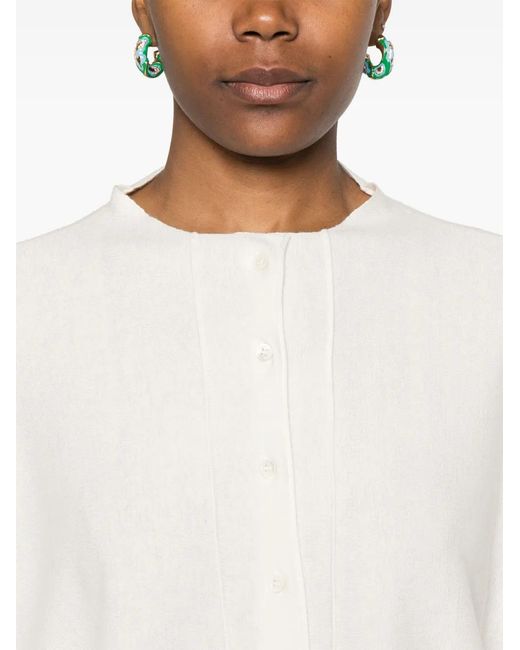 Bompard White Fine-Knit Cardigan