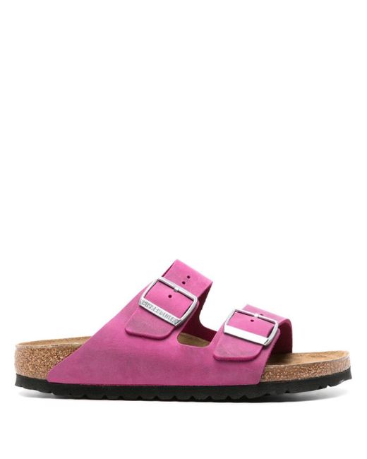 Birkenstock Pink Arizona Leather Sandals