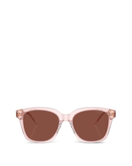 Giorgio Armani Pink Square-Frame Sunglasses