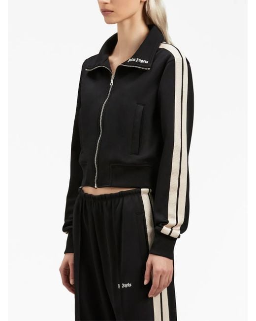 Palm Angels Black Side-stripe Track Jacket