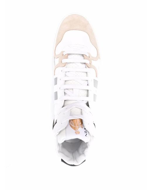 Lanvin White Clay High-Top Sneakers for men