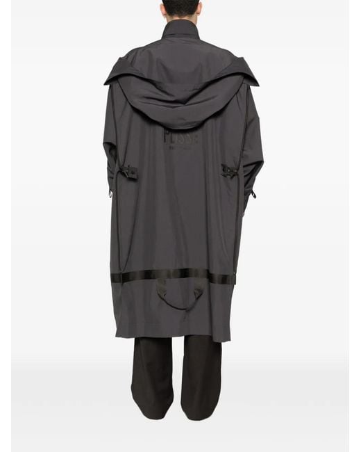 Homme Plissé Issey Miyake Black Ribbon Pocket Coat for men