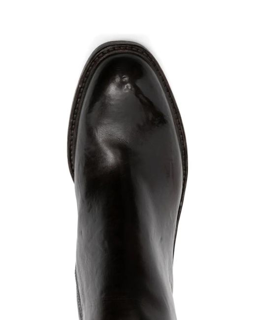 KING TARTUFOLI Black 50Mm Leather Zipped Ankle Boots