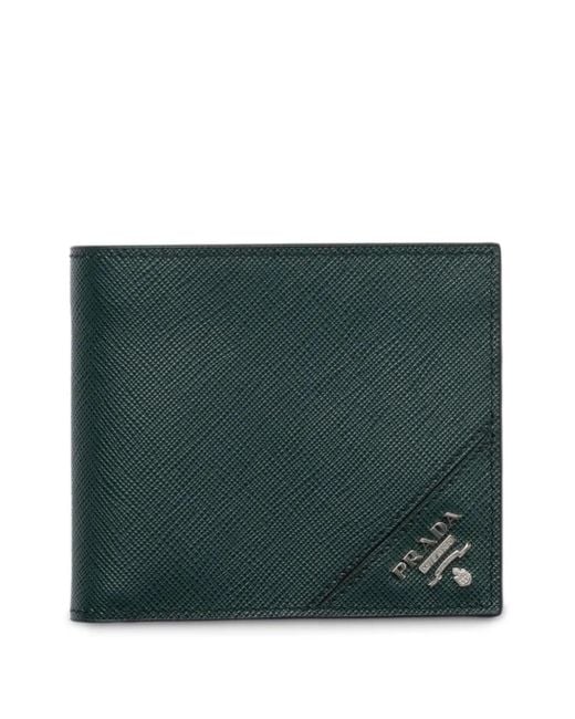 Prada Green Textured Leather Wallet for men