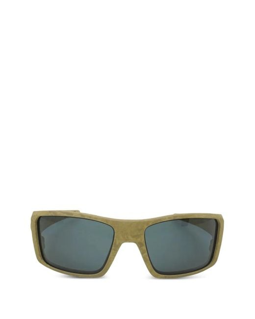 Oakley Green Heliostat Polarized Rectangle-Frame Sunglasses for men
