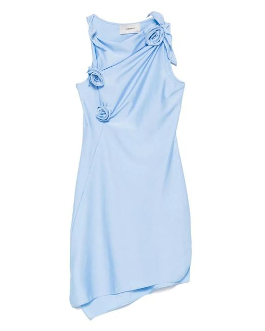 Coperni Blue Flower Mini Dress