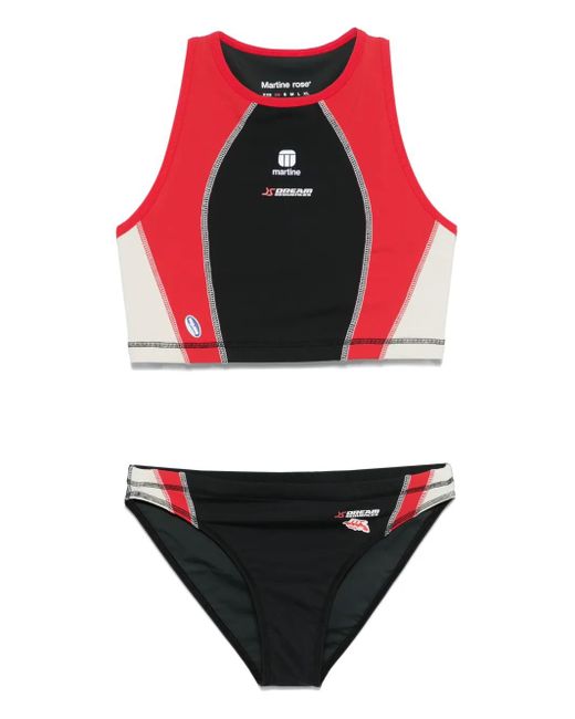 Martine Rose Black Colourblock Bikini
