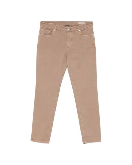 Brunello Cucinelli Natural Five-Pocket Jeans for men