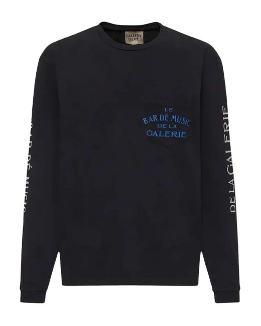 GALLERY DEPT. Music Bar ロングtシャツ Blue