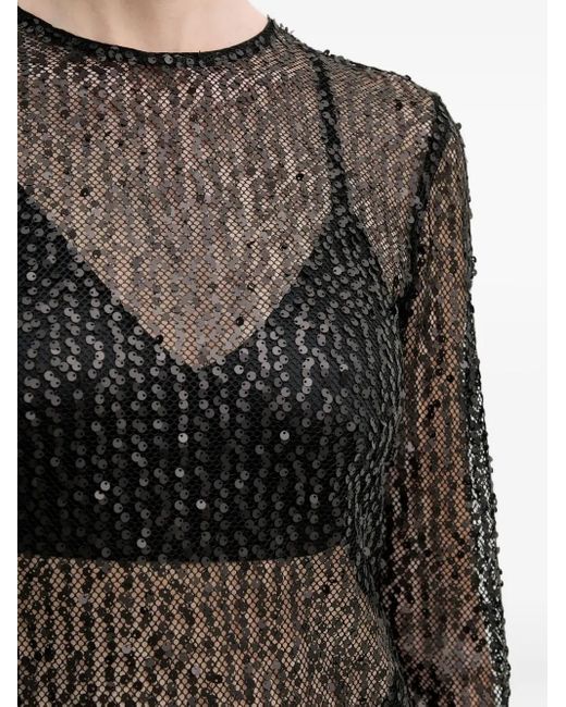 Abito Midi Samadda Con Paillettes di Samsøe & Samsøe in White