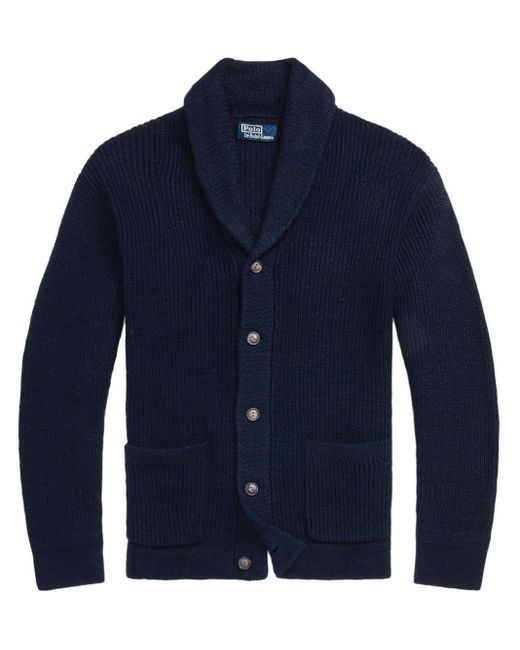 Polo Ralph Lauren Blue Linen-blend Cardigan for men