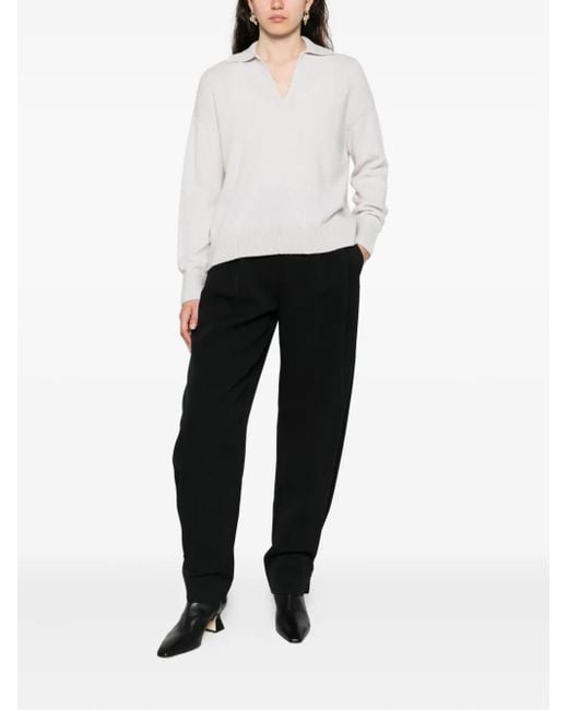 Antonelli White Collared Sweater