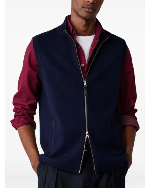 Hackett Wollen Gilet in het Blue voor heren