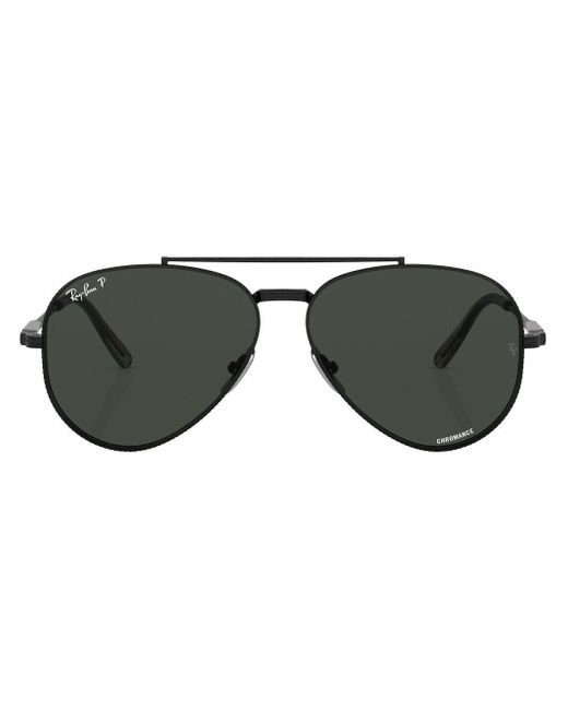 RayBan Aviator Ii Titanium Aviator Sunglasses in Black Lyst