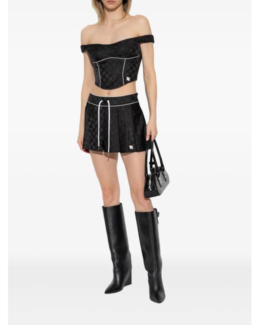 M I S B H V Black Corset Style Top