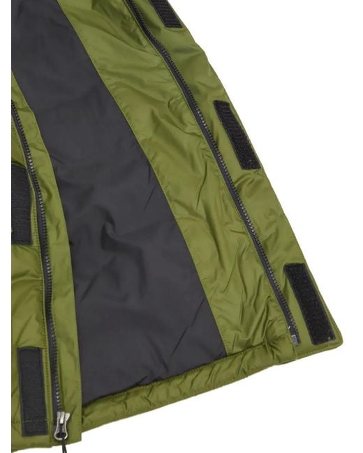 The North Face Green Hooded Two-Tone Jacket for men