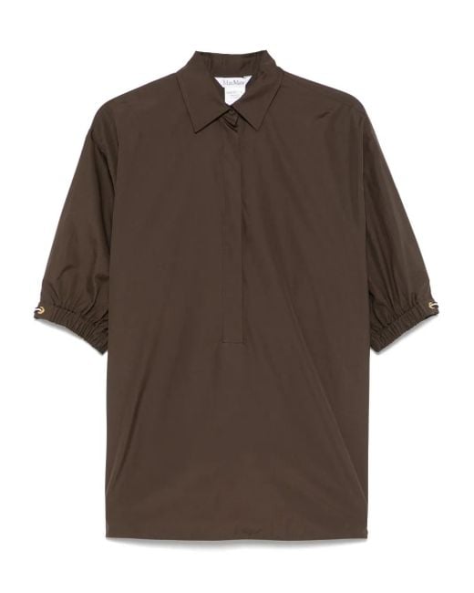 Max Mara Teano ブラウス Brown