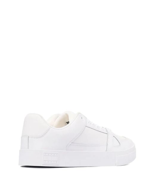 Tommy Hilfiger White Leather Sneakers for men