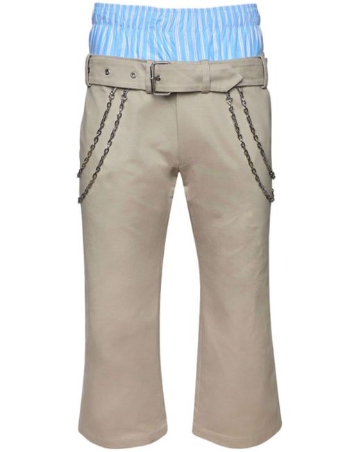 Pantalon court à ceinture double Bluemarble pour homme en coloris Natural