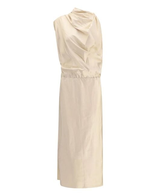 Magda Butrym Natural Midikleid Mit Neckholder