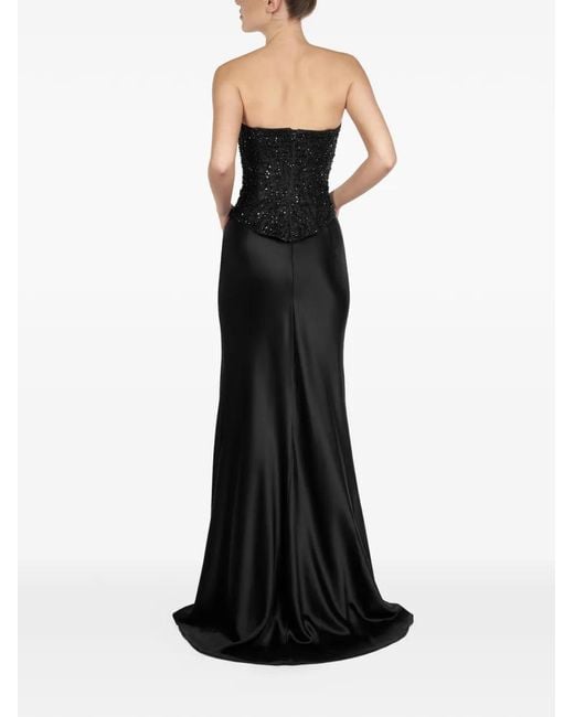 ALEXIA & ANTONIA Black Embellished Lace Corset
