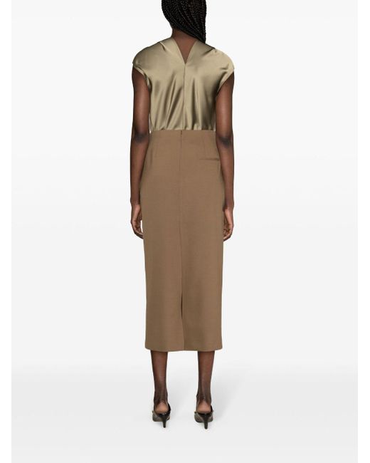 Falda de tubo con cintura alta Philosophy Di Lorenzo Serafini de color Brown