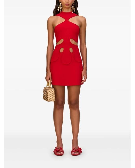 Cult Gaia Red Lillie Mini Dress