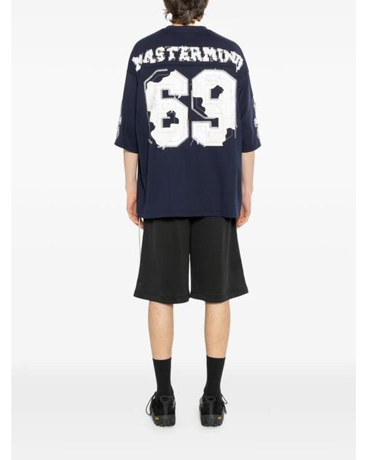 Mastermind Japan Blue T-Shirt À Imprimé Graphique for men