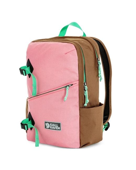 Fjallraven Pink Vardag Logo-Patch Backpack