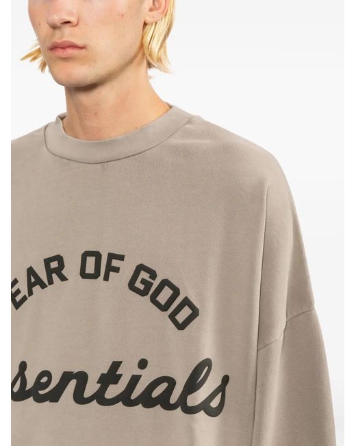 Essentials Gray Training 90S Sweatshirt for men