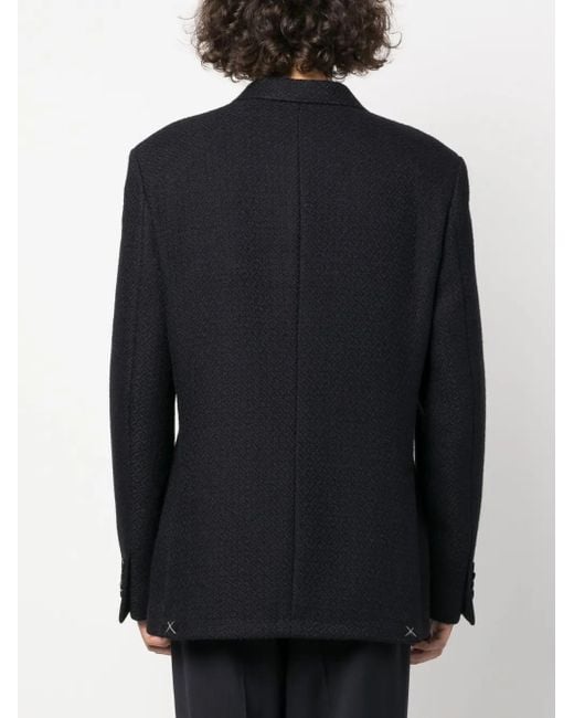 Etro Blue Button Up Long Sleeve Blazer for men