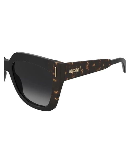 Moschino Black Lunettes De Soleil À Effet Écailles De Tortue