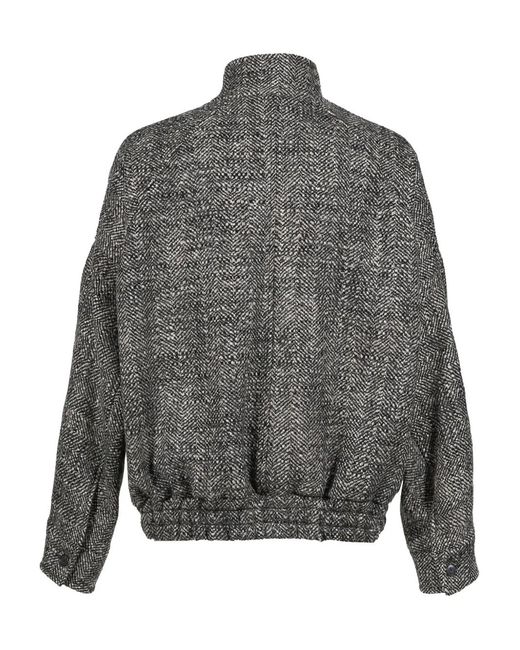 DARKPARK Gray Herringbone-Pattern Jacket for men