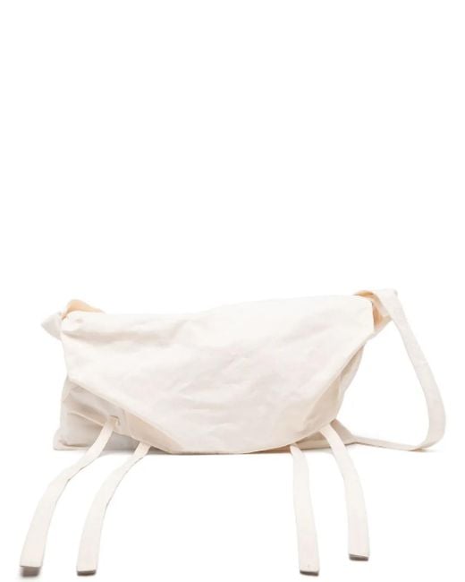 Jan Jan Van Essche Natural Front-Flap Cotton-Blend Tote Bag