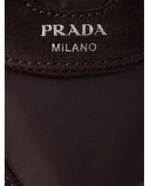 Prada Black Collapse Mules