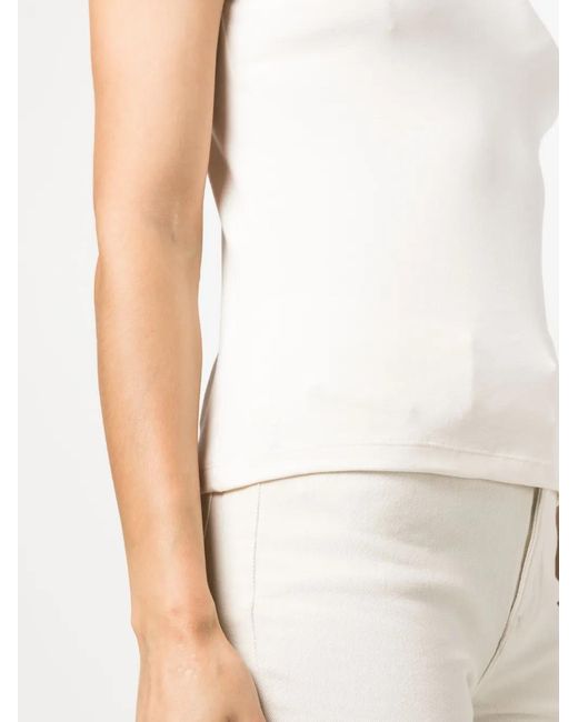 Ralph Lauren White Alli Knitted T-Shirt