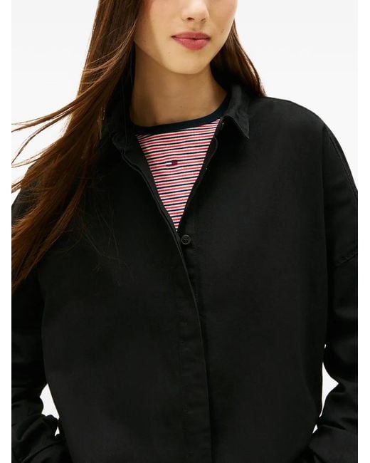 Tommy Hilfiger Black Button-Up Shirt
