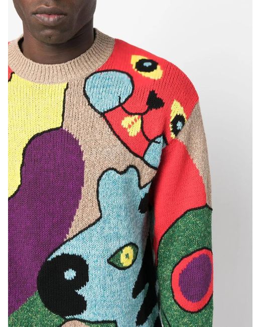 KENZO Red Knitted Sweater for men