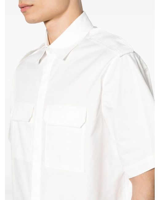 Camicia a maniche corte di Neil Barrett in White da Uomo