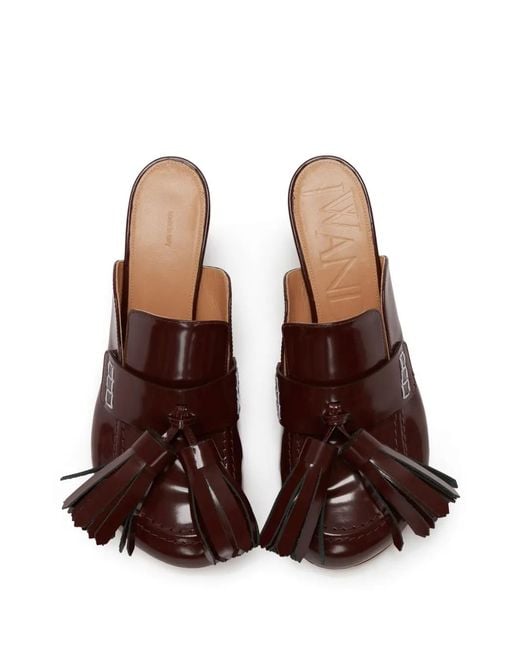 Mules Con Nappa di J.W. Anderson in Brown