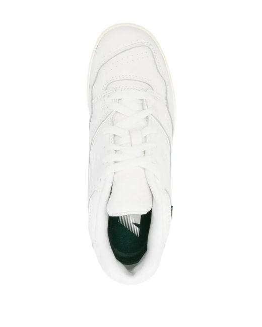 New Balance White 550 Leather Sneakers