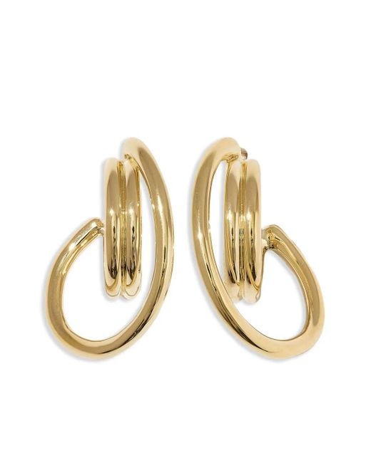 Otiumberg Metallic 14Kt Vermeil Twisted Hoop Earrings