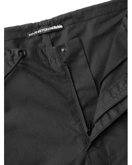 RRR123 Gray Paraclete Logo-Tape Trousers for men