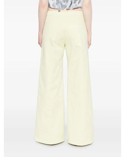 Forte_forte Natural Cotton Wide-Leg Trousers