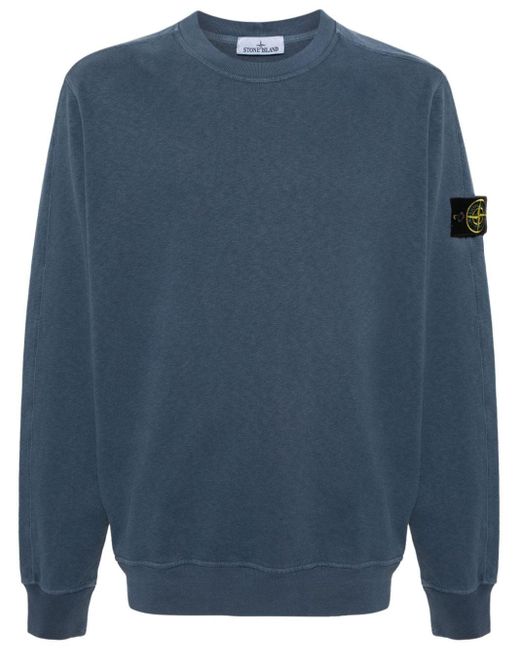 Stone Island Sweatshirt mit Kompass-Patch in Blue für Herren