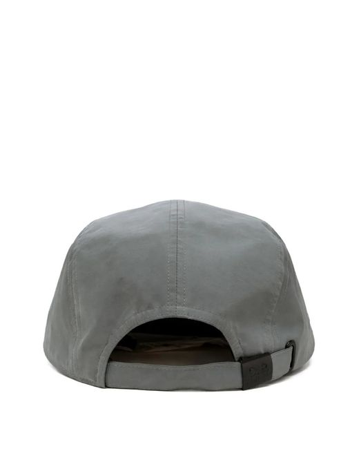 C P Company Gray Baseball Cap With Logo Patch for men